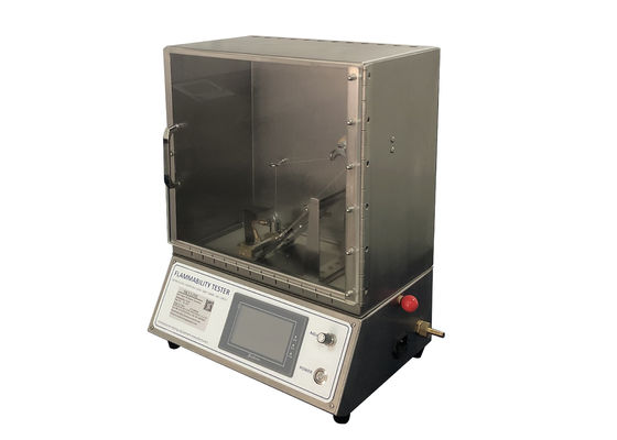 ASTM D1230 45 Εξοπλισμός δοκιμής παιχνιδιών βαθμός Αυτοματοποιημένος εξοπλισμός δοκιμής εύφλεκτης ικανότητας